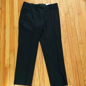 Calvin Klein JKSOP black flat front dress Pants
